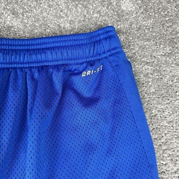 Nike Dri-Fit Basketball Shorts Mens XL Blue Knit Activewear Y2K Athletic Sports - Picture 8 of 8